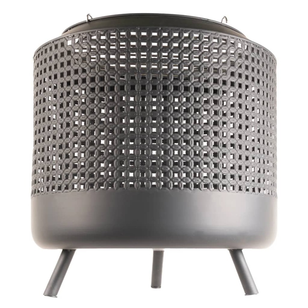 Foyer avec grille de barbecue midland noir
