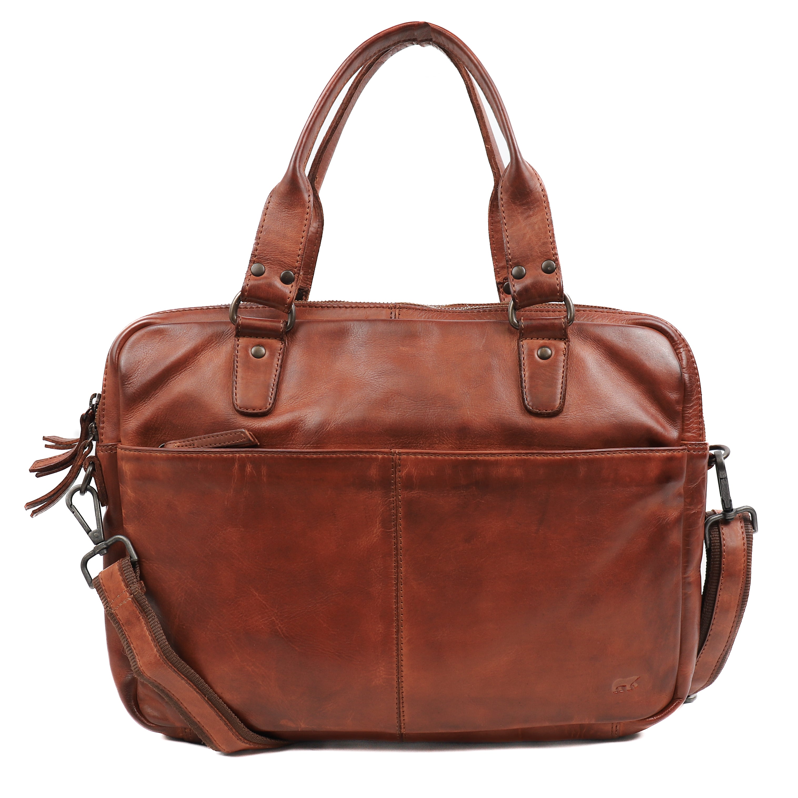 Laptoptas 'Teun' cognac - CL 41022 Cognac