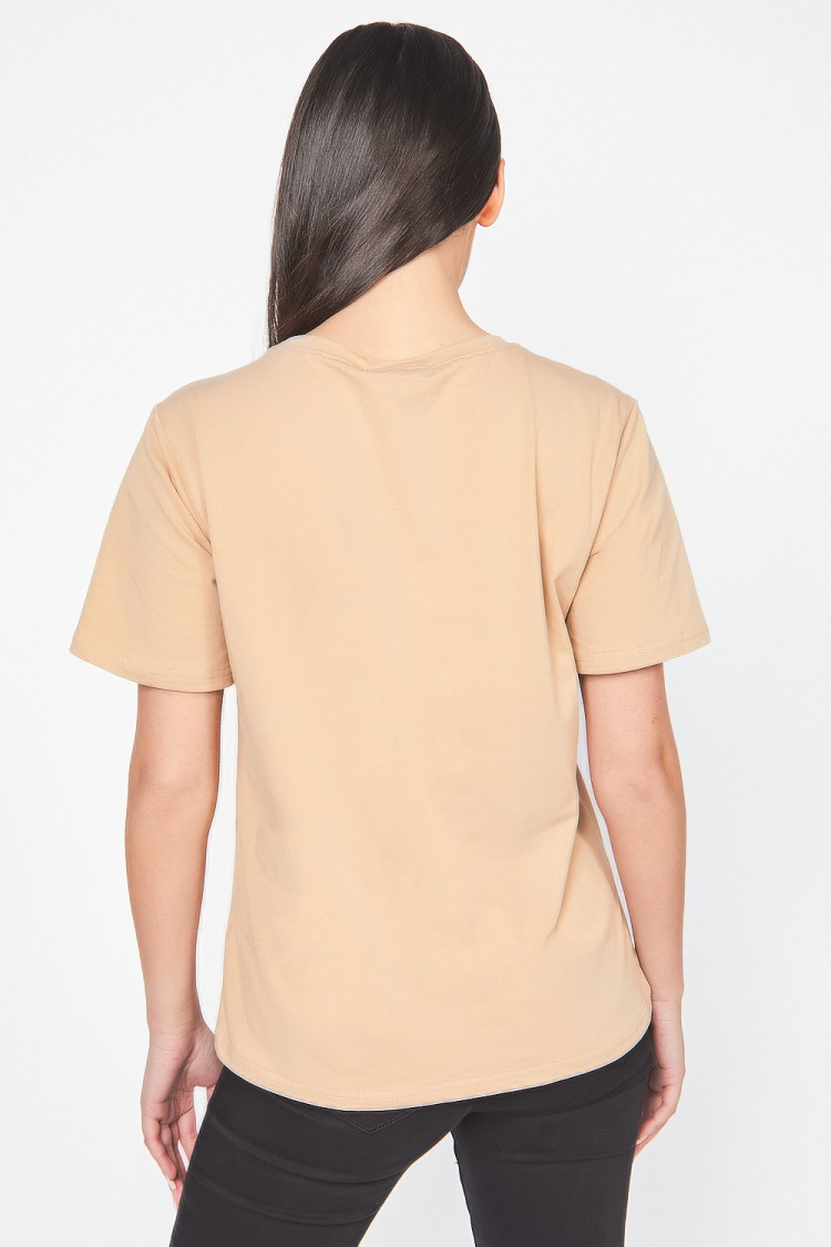 T-shirt marron 