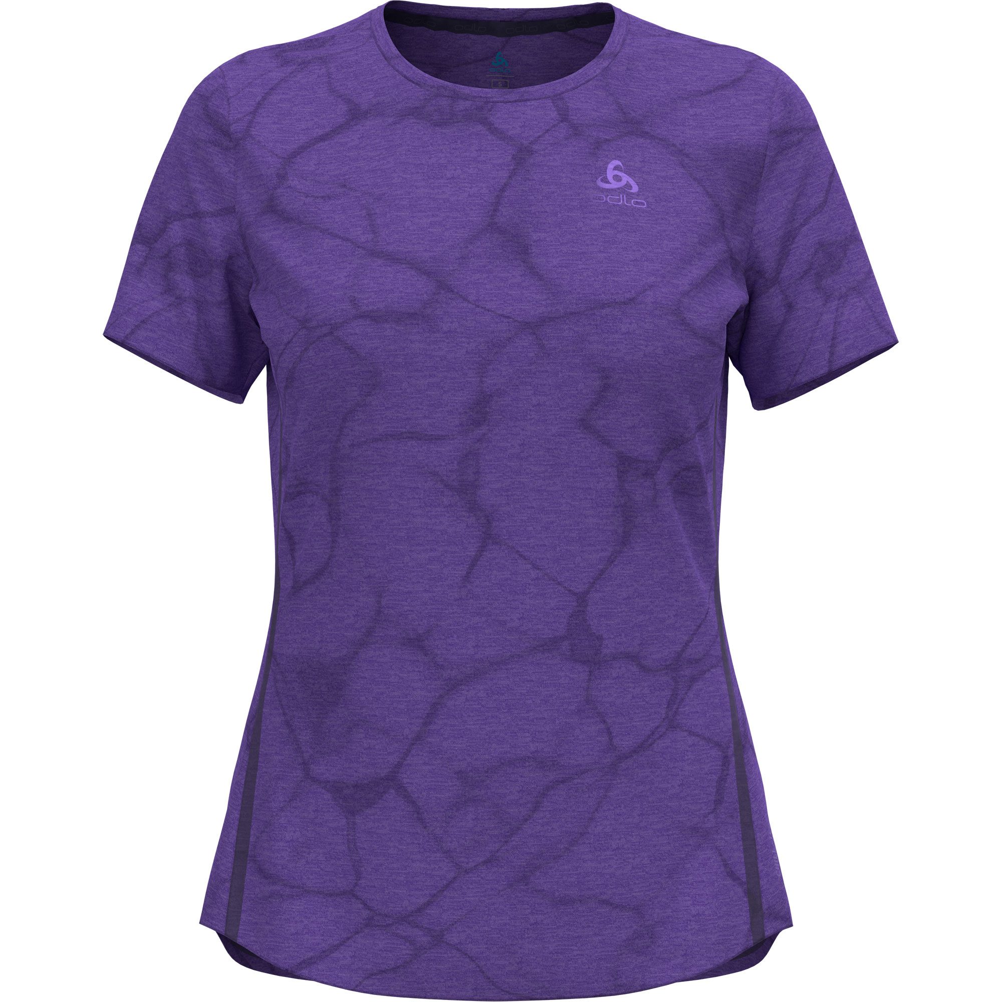 Odlo Zeroweight Engineered Chill-Tec Laufshirt Damen afterparty melange