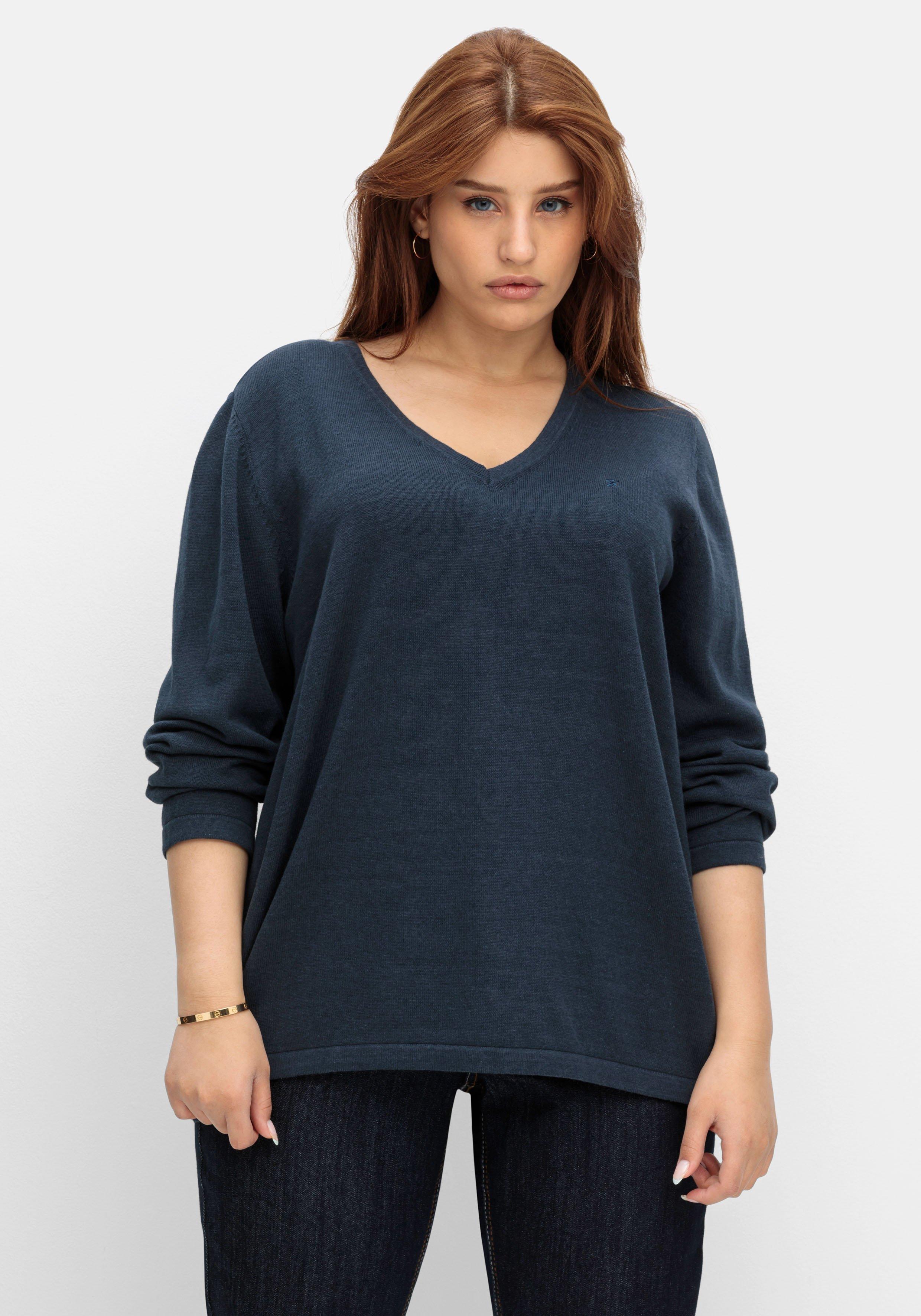 Pullover mit V-Ausschnitt, in Petite Passform