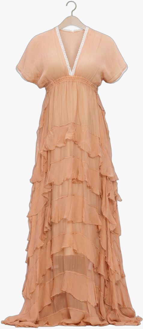 roze mes demoiselles maxi jurk charlotte