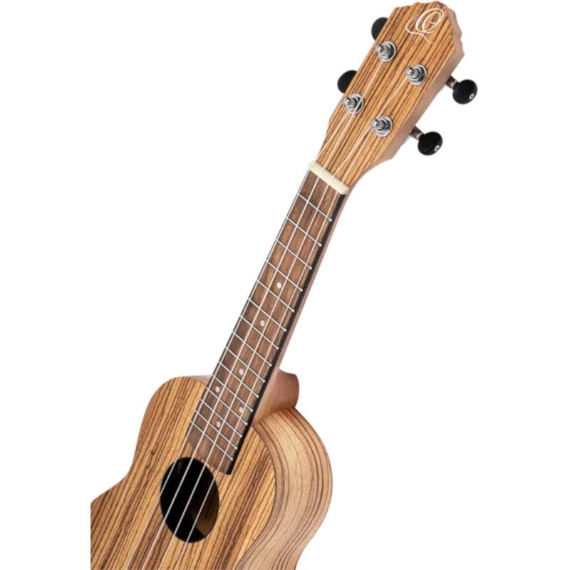Ortega RFU10ZE Timber Series Natural E/A sopraan ukelele met gigbag