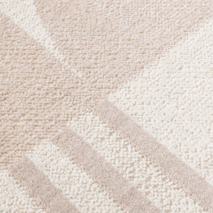 Rond Japandi vloerkleed - Aurora Circles Beige