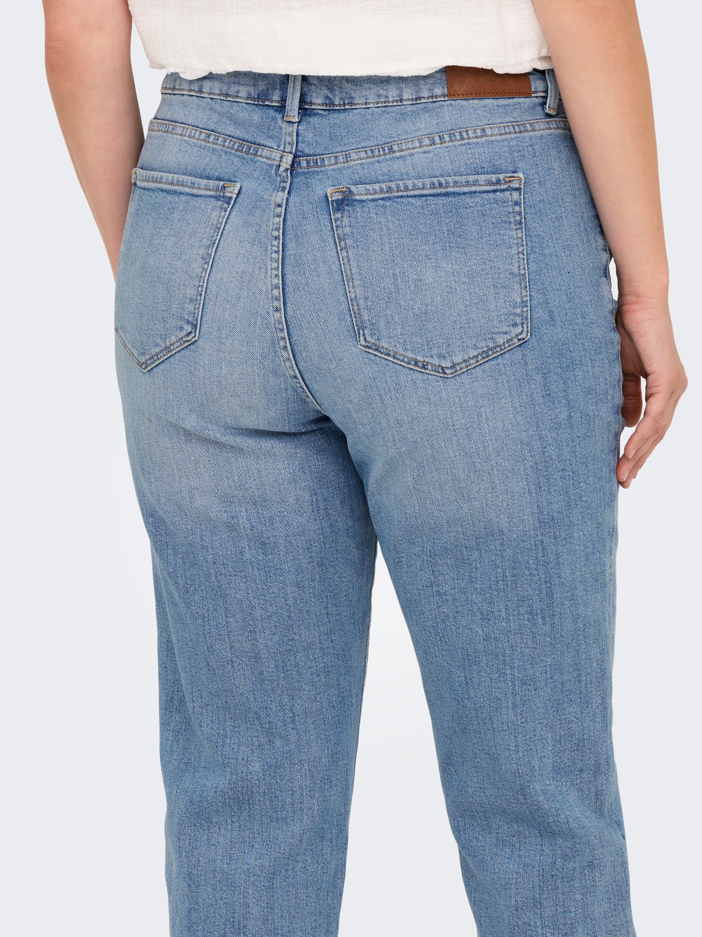 ONLY CARMAKOMA High-waist-Jeans »CAREMILY STRETCH HW STR ANK DNM CRO1 NOOS«
