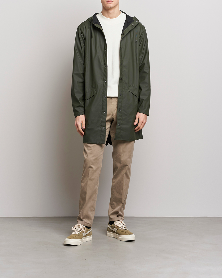 RAINS Long Jacket Green