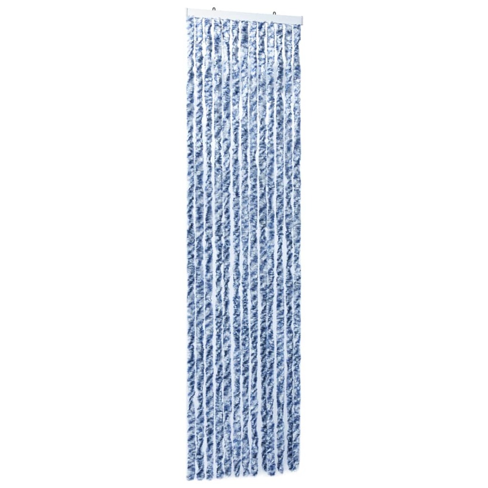 Moustiquaire bleu et blanc 56x200 cm chenille