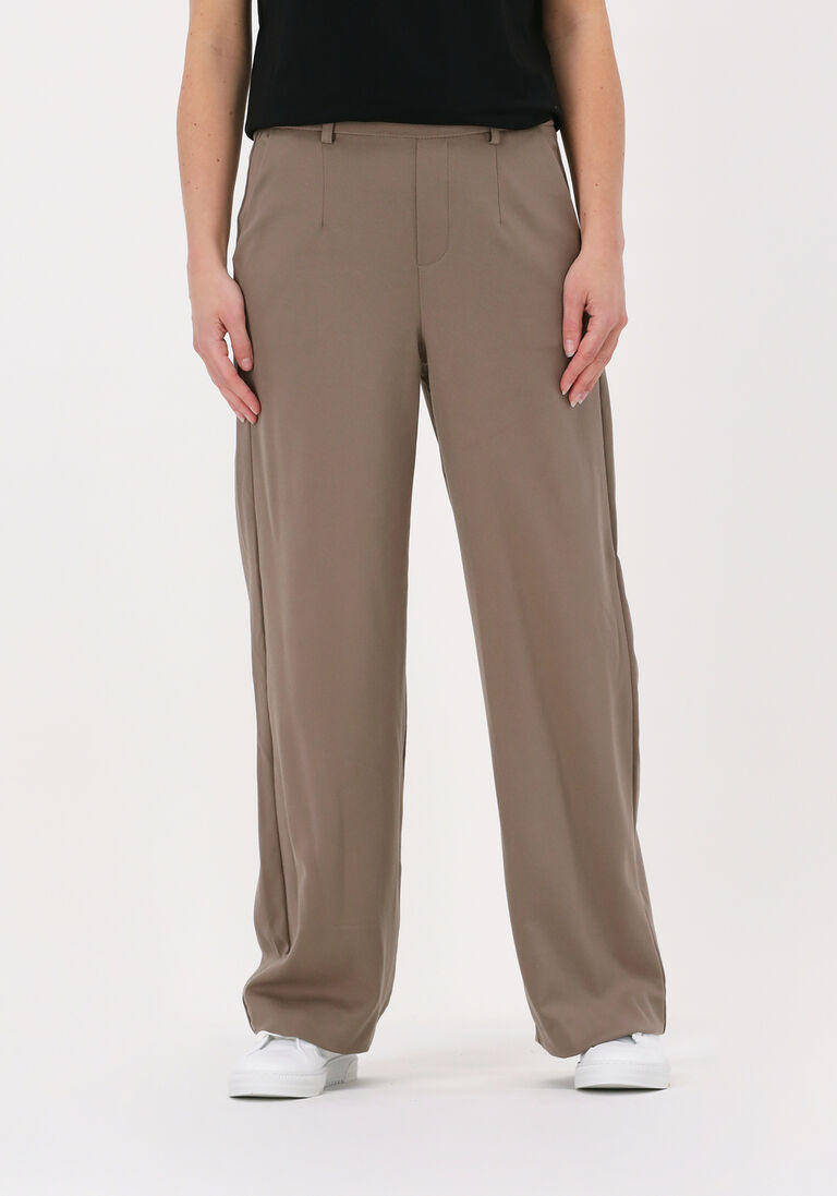 OBJECT taupe object wijde broek objlisa wide pant