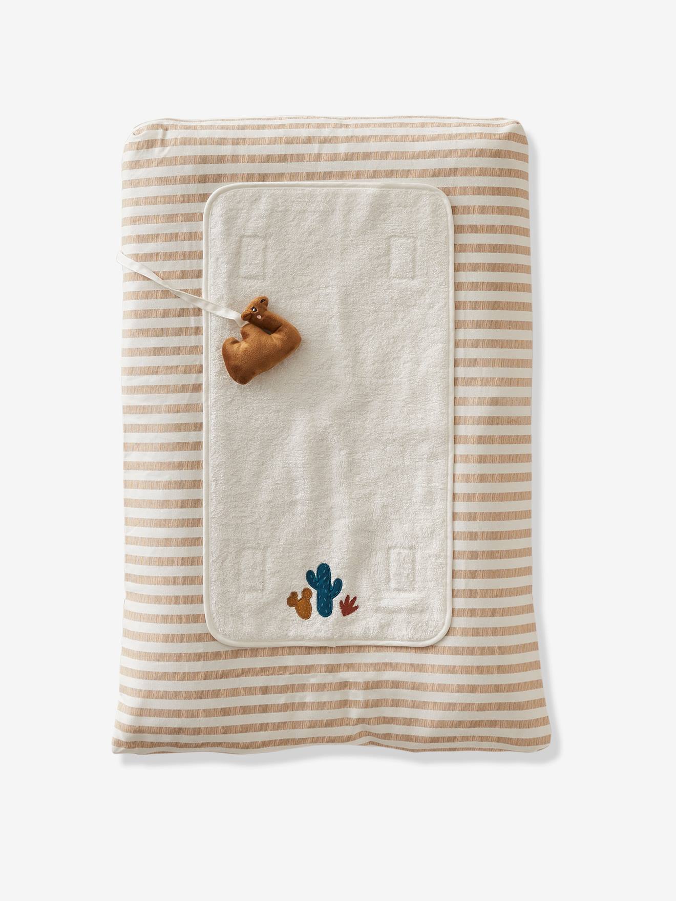 Trocador personalizável Wild Sahara, branco claro com listras
