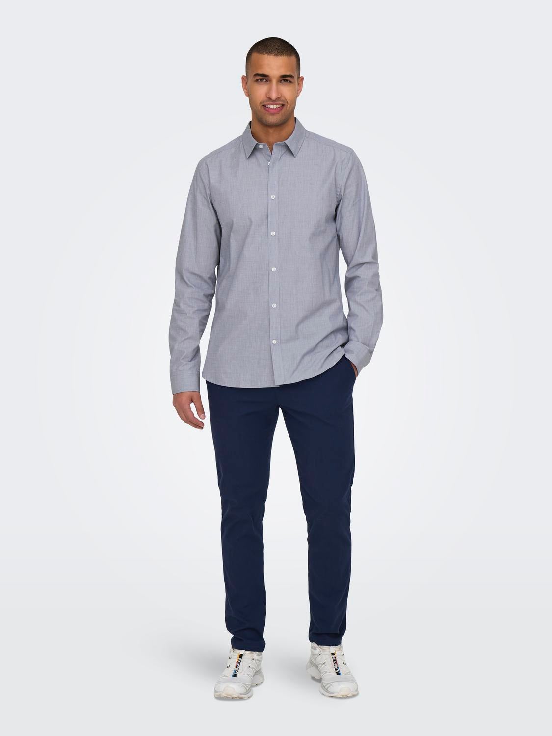 ONSMARK Slim Fit Hose Dark Navy