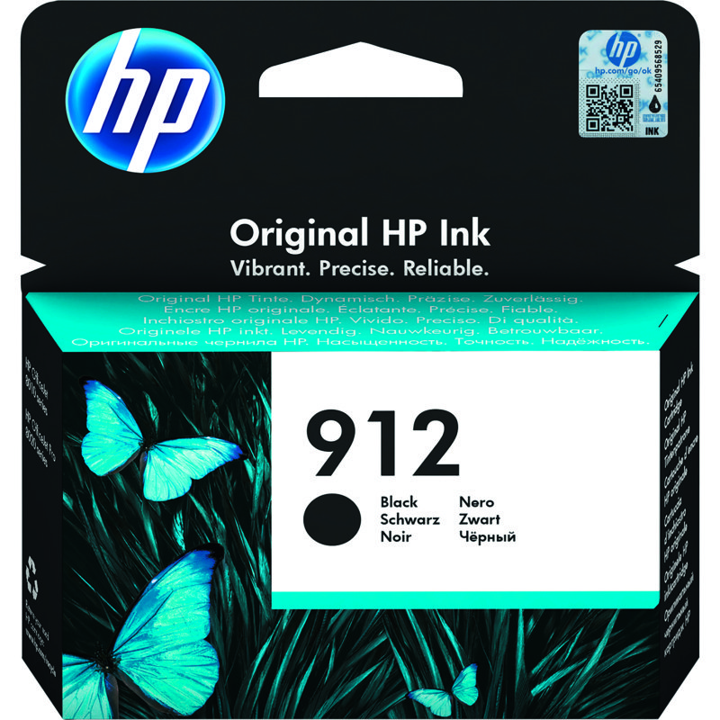 Cartouche HP 912 noire pour imprimante jet d'encre