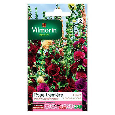 Graines de Rose Trémière Double Grande Variée Vilmorin
