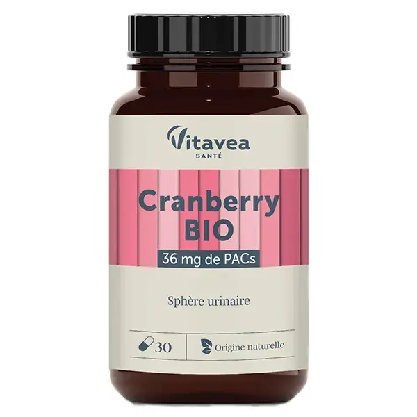 Nutrisanté Cranberry Orgânico Nutri'Sentiels 20 cápsulas