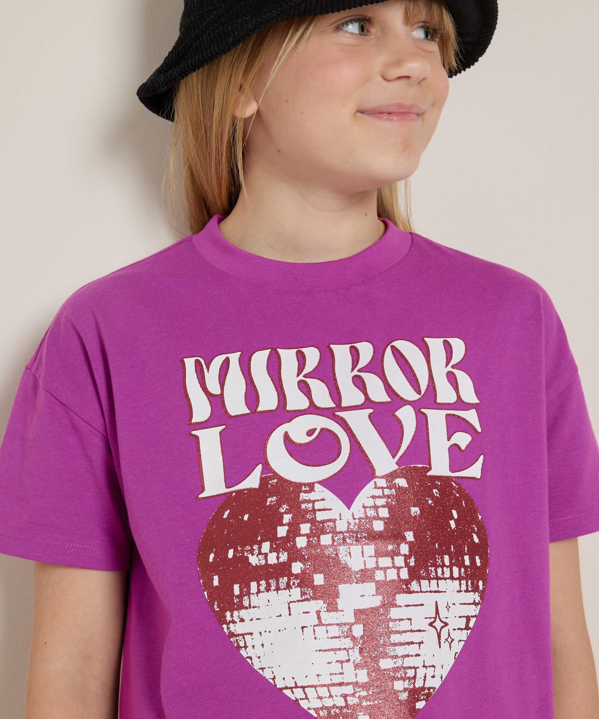 t-shirt met grote frontprint