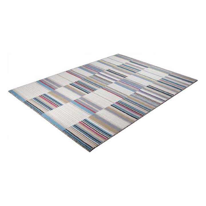 Wollen vloerkleed - Bon Multicolor/Turquoise
