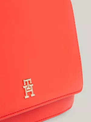 Bolsa transversal média com monograma TH