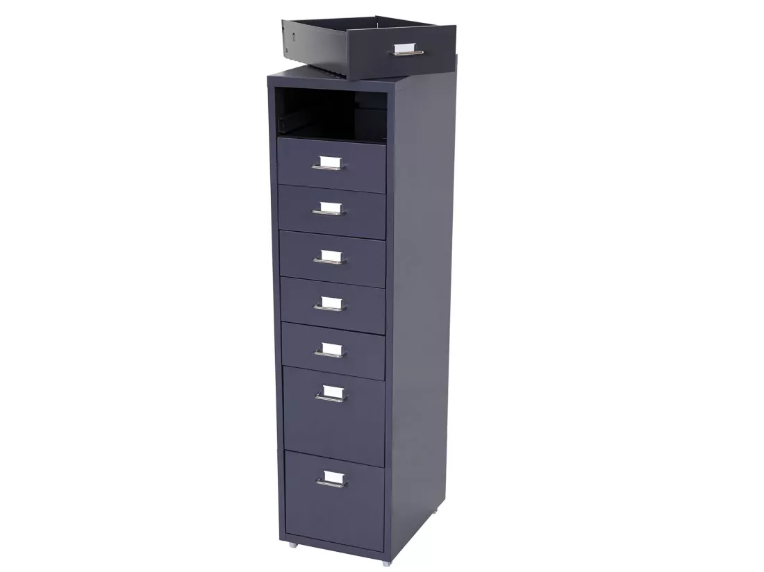 Caisson roulant Preston T851, gris foncé