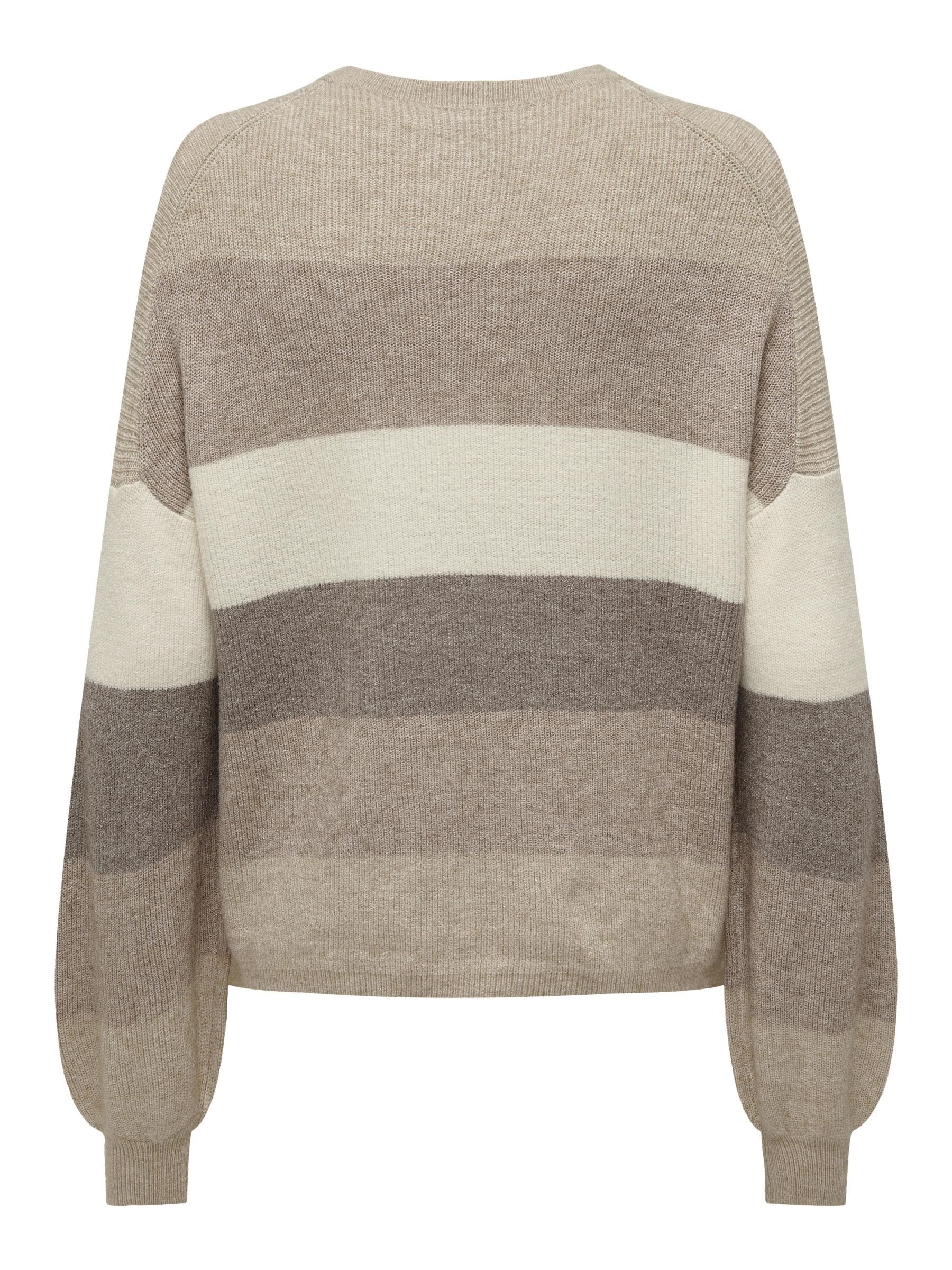 ONLY Strickpullover »ONLATIA L/S STRIPE PULLOVER KNT NOOS« mit Colorblock Design