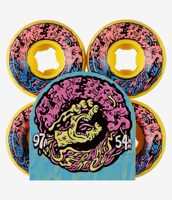 Santa Cruz Vomit Mini Slime Balls Rollen (yellow) 54mm 97A 4er Pack
