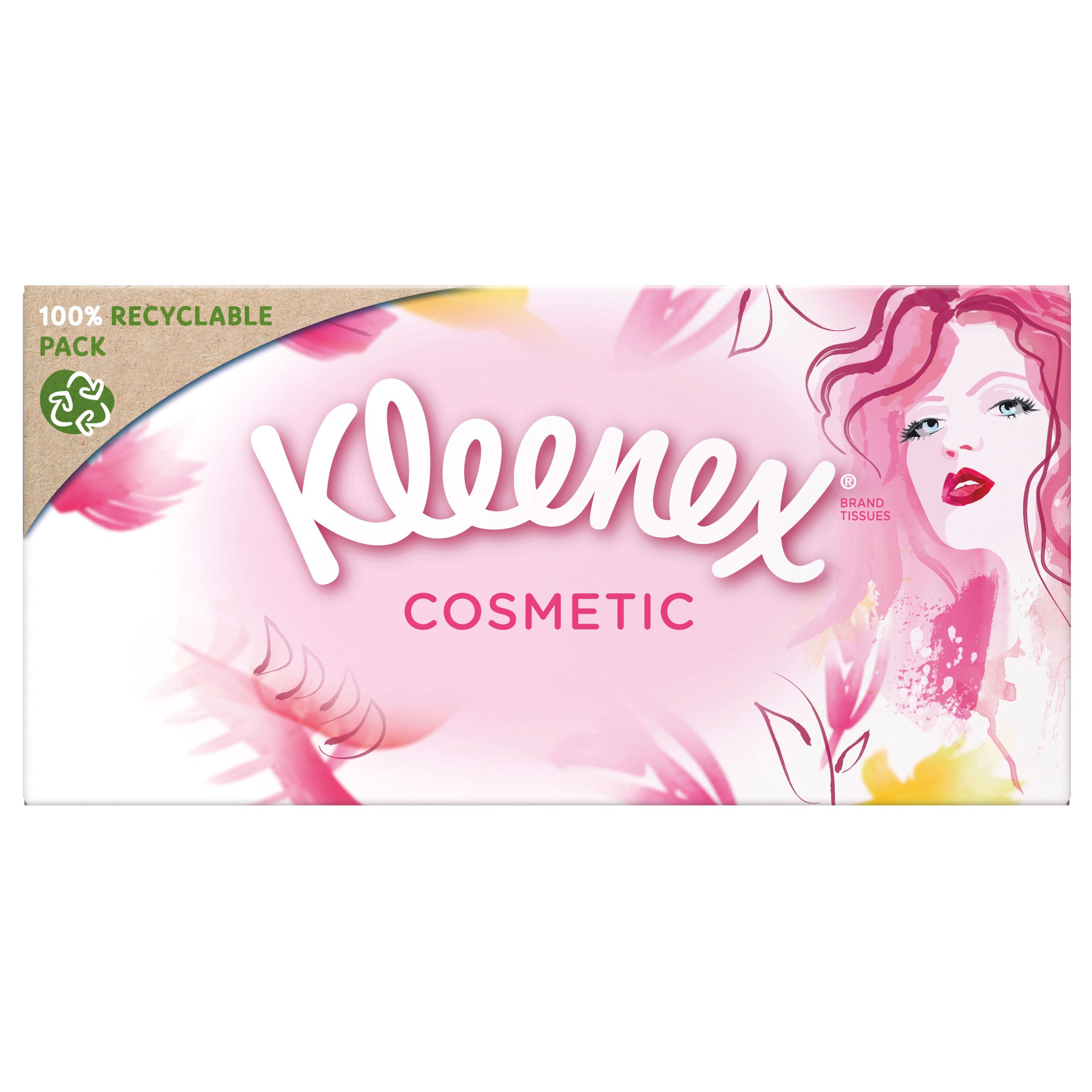 Kleenex Cosmetic Kosmetiktücher-Box Taschentücher extra-weich 3-lagig
