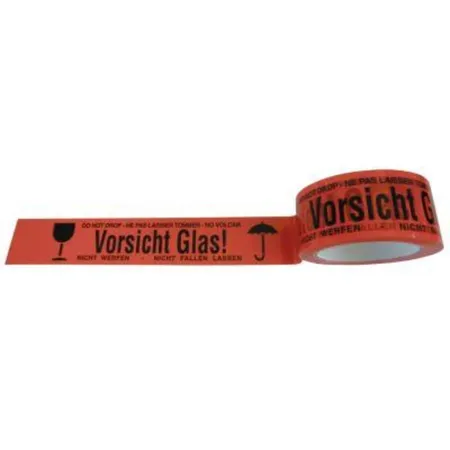 Heckmann 400082 Klebeband Vorsicht Glas