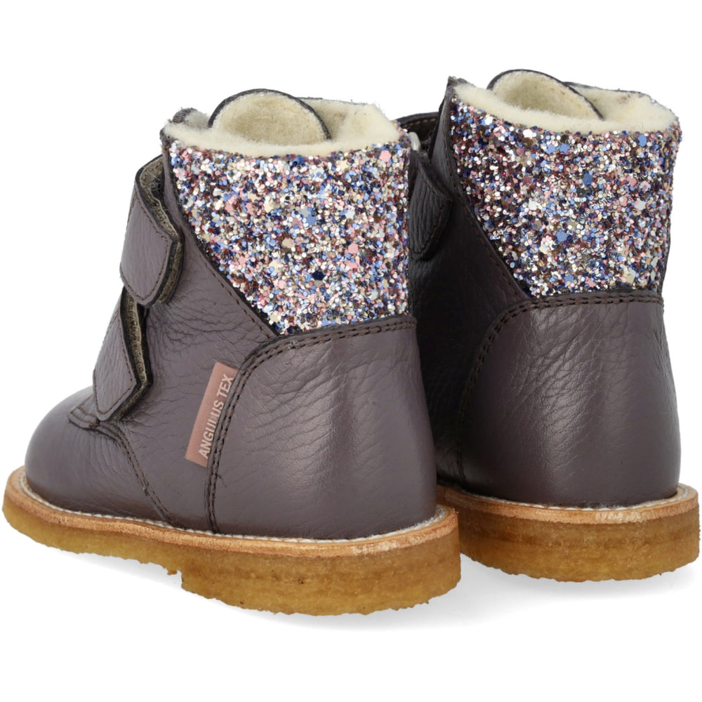 Køb Angulus Lavender/Pastel Multi Glitter TEX-støvle Med Glitter Og Velcrolukning