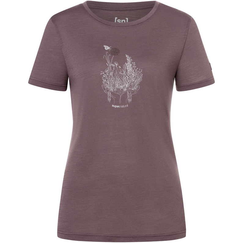 Super.Natural Damen Flowerhands T-Shirt
