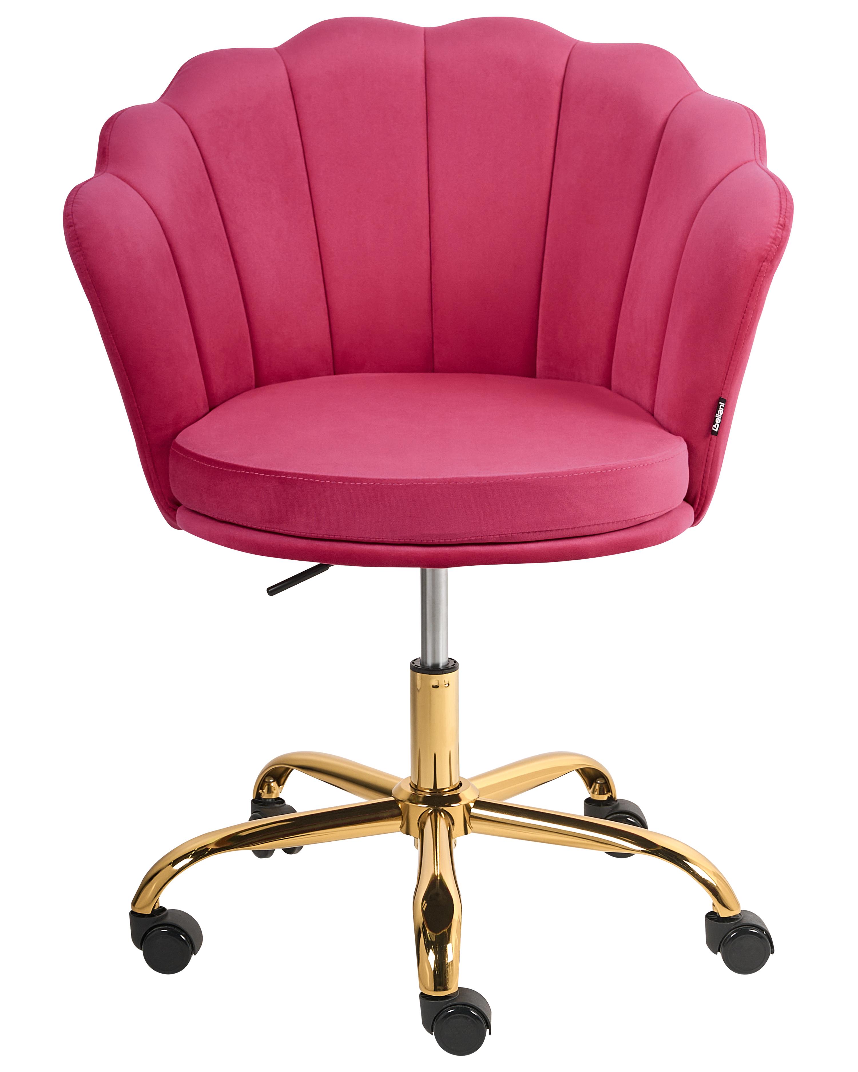 Bureaustoel MONTICELLO Fluweel Fuchsia
