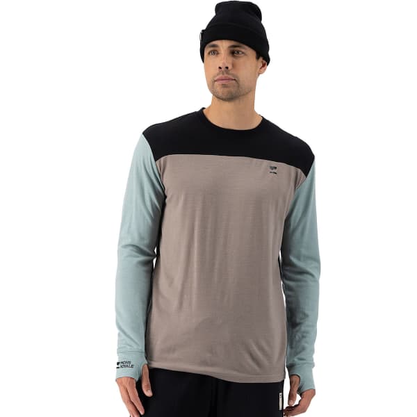 T-shirt thermique MONS ROYALE YOTEI LS DEW/CINDER/BLACK