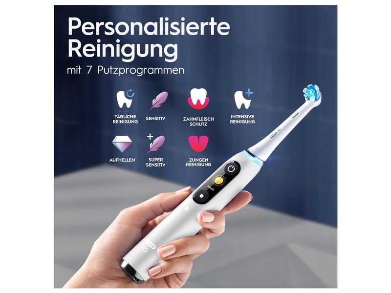 Oral-B Mikrovibrationszahnbürste iO Series 9N White Alabast Elektrische Zahnbürste