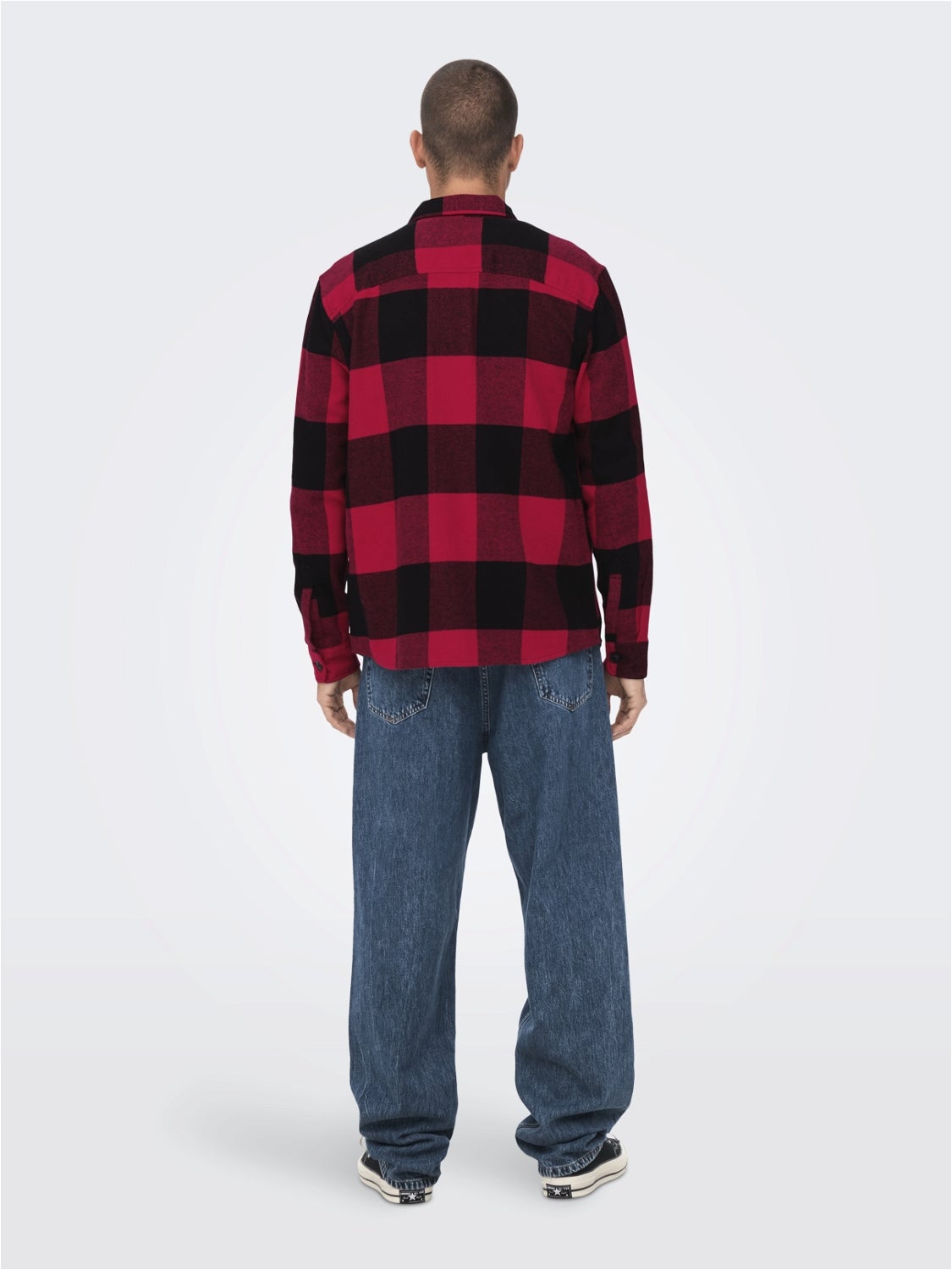 ONSMILO Flanellhemd Fiery Red