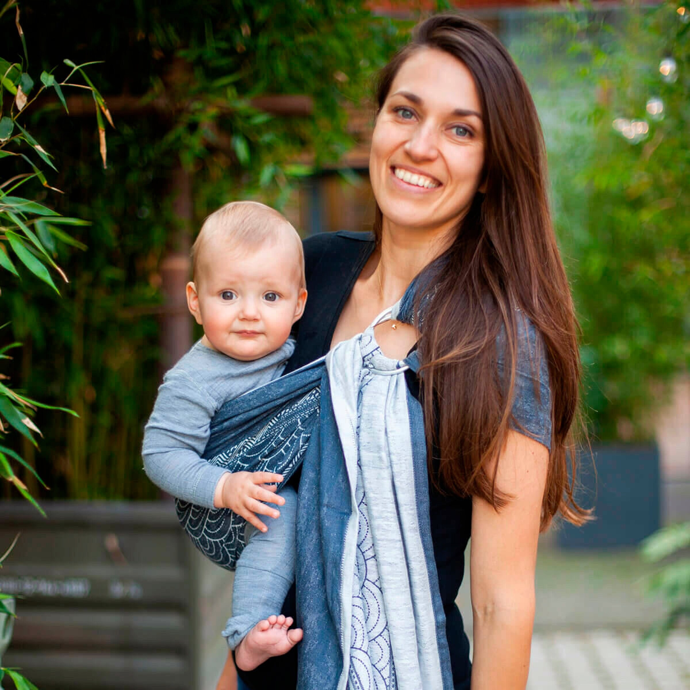 HOPPEDIZ® Babytragetuch Ring-Sling kbA Sapporo