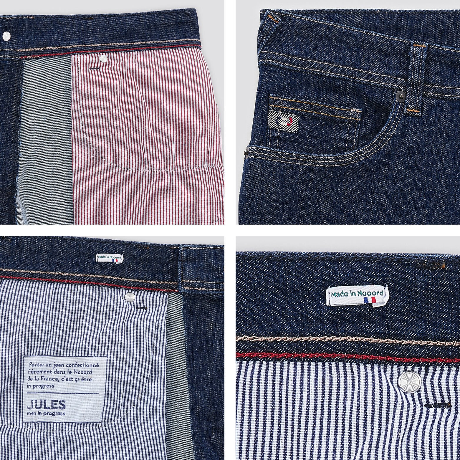 Jean straight cinq neuf édition n°2 Made in France Bleu