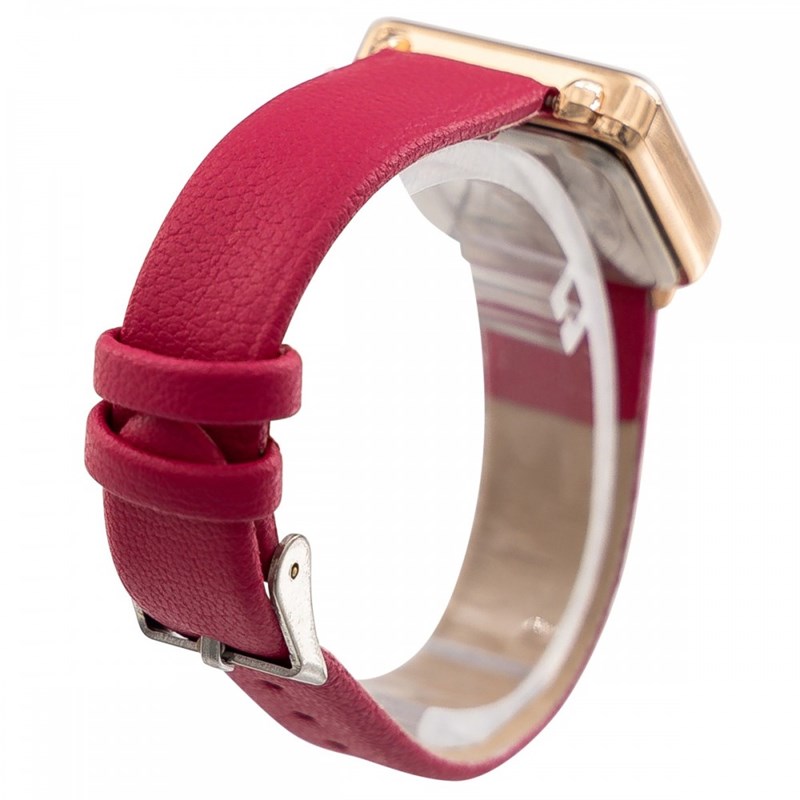 Montre Femme CHTIME bracelet Cuir Rouge