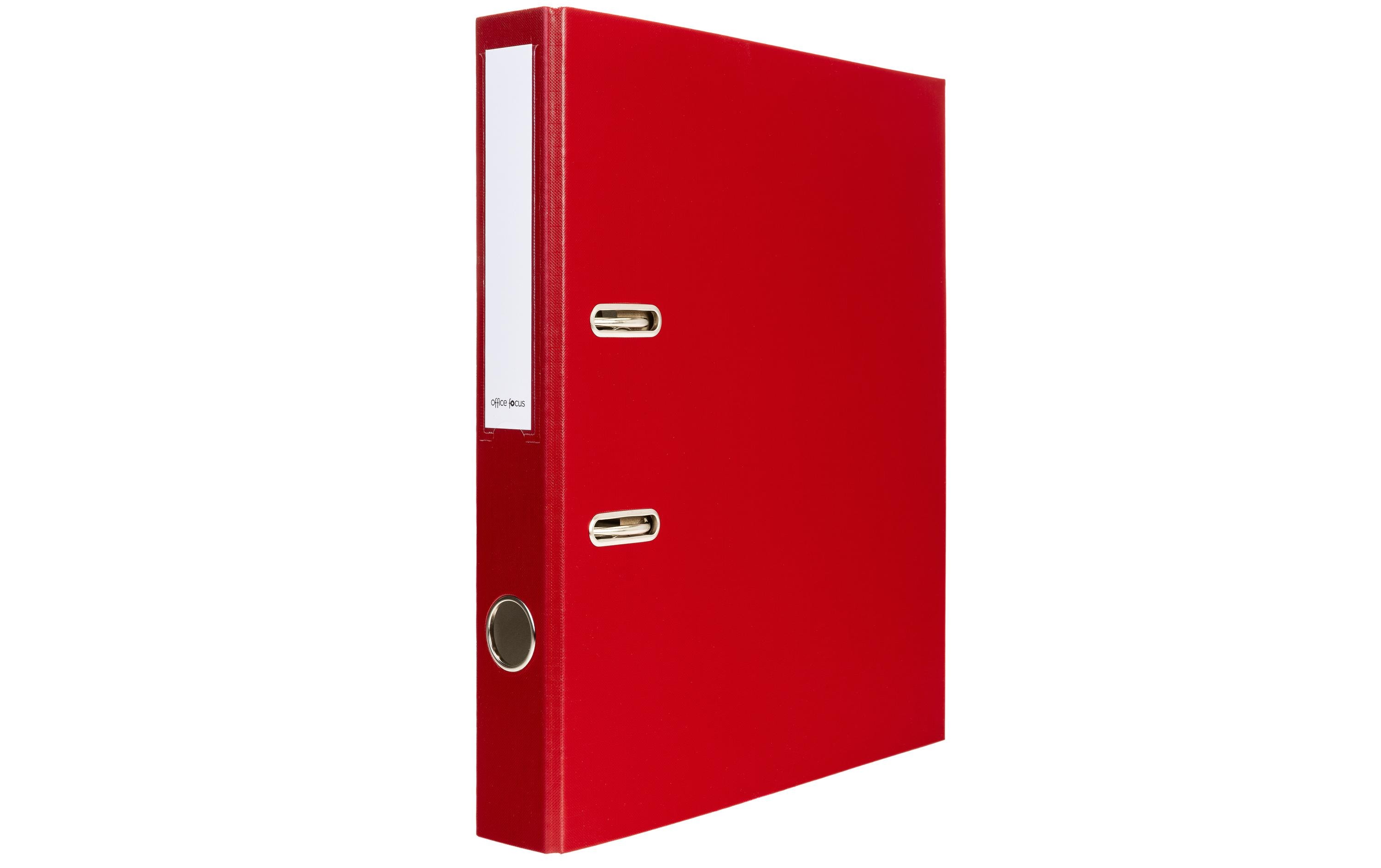 Ordner A4 4 cm, BordeauxA4-Ordner mit Rückenschild und Griffloch