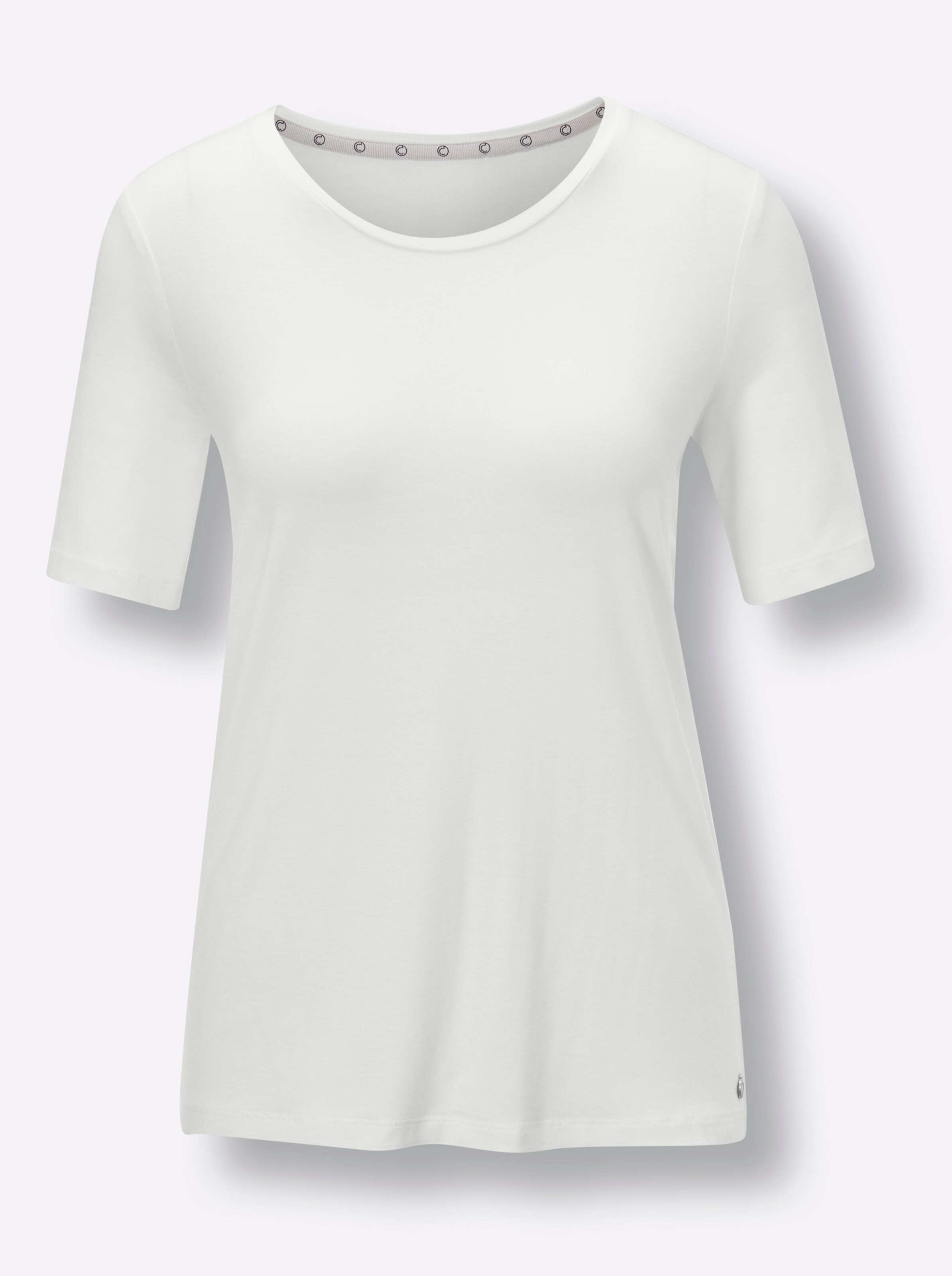 CREATION L PREMIUM Edel-Viskose-Shirt in ecru