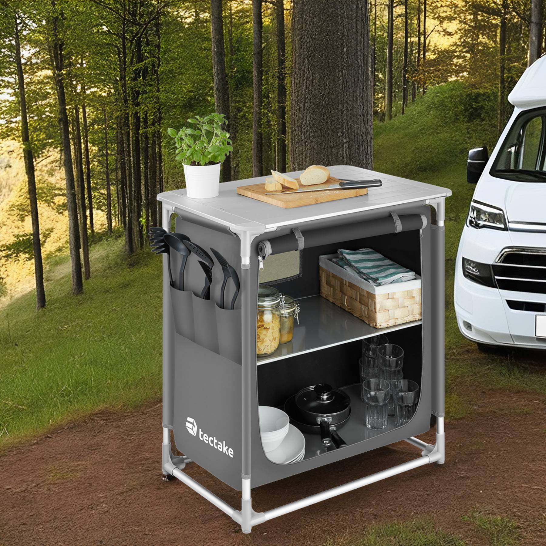 Campingküche Premium mit 2 Fächern