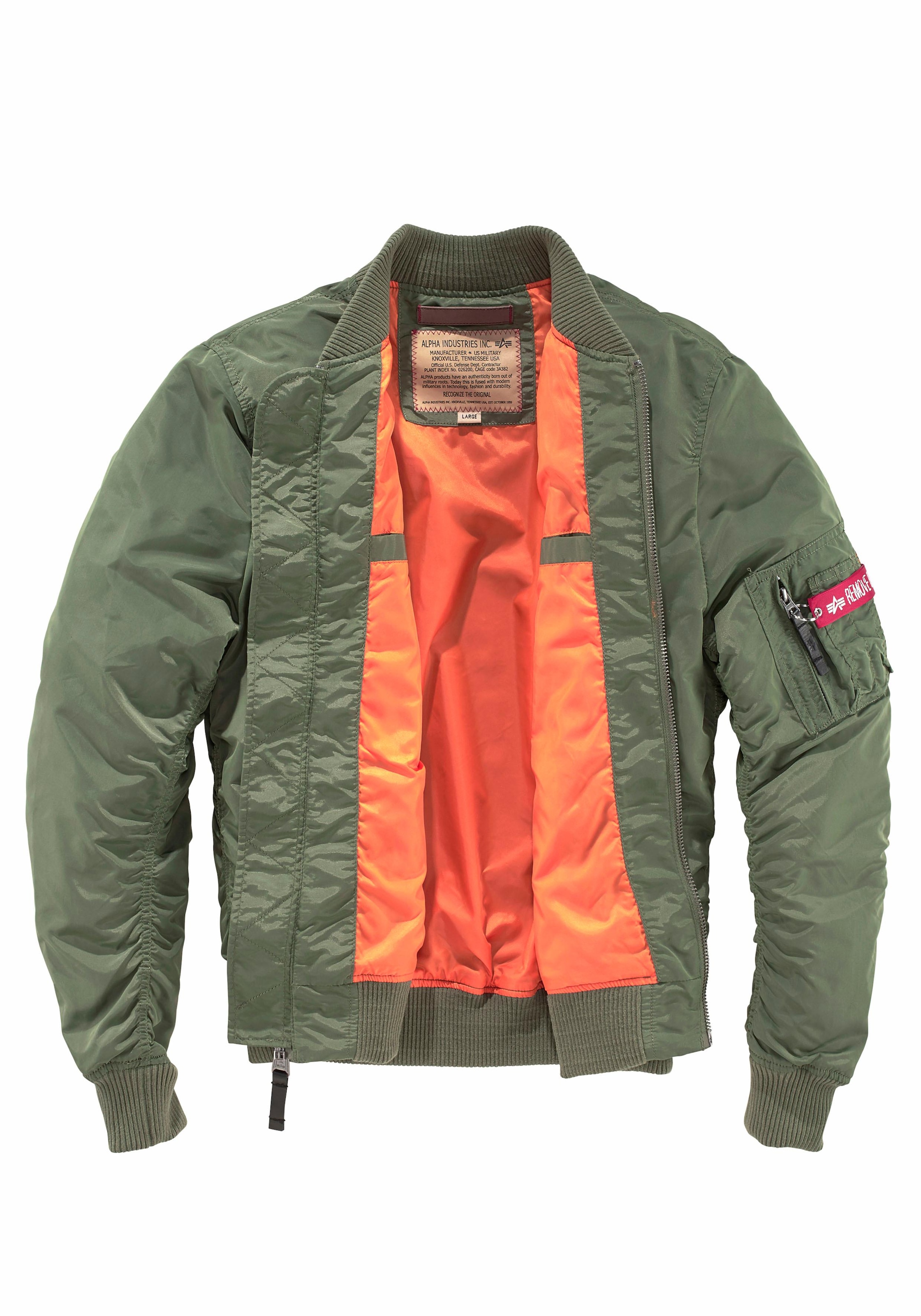 Alpha Industries Bomberjacke »MA-1 TT« Kunstfaser, slim fit