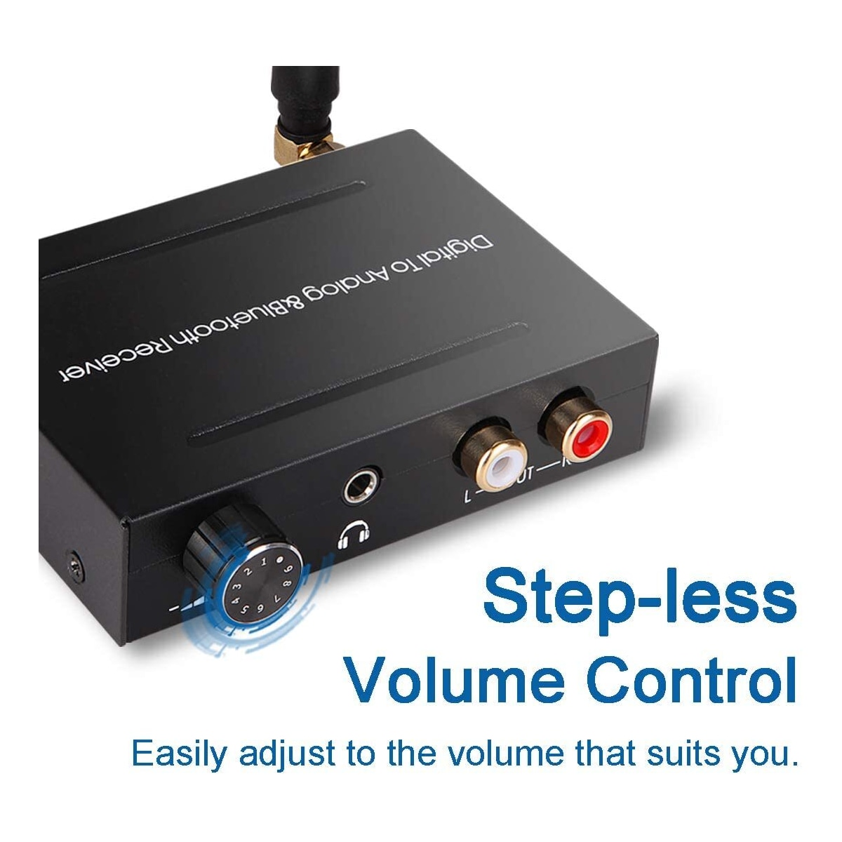 NÖRDIC DAC 192kHz Digital til analog omformer med Bluetooth-hodetelefonforsterker