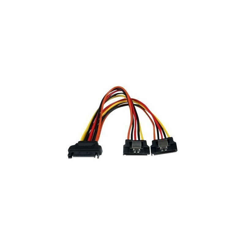 StarTech.com Câble repartiteur en Y d'alimentation SATA vers 2x SATA avec verrouillage - 15 cm
