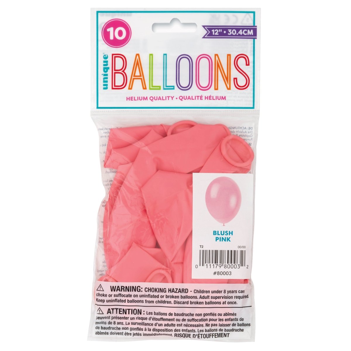 Roze Ballonnen Glans 30cm 10st