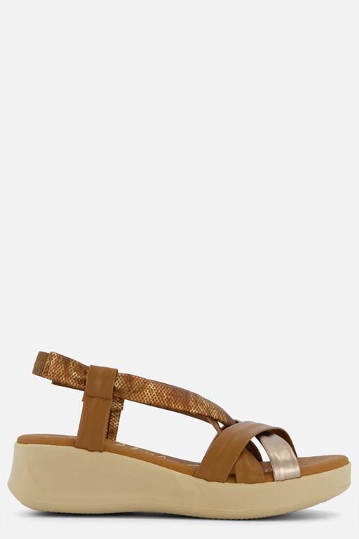 Oh My Sandals Sandalen cognac Leer