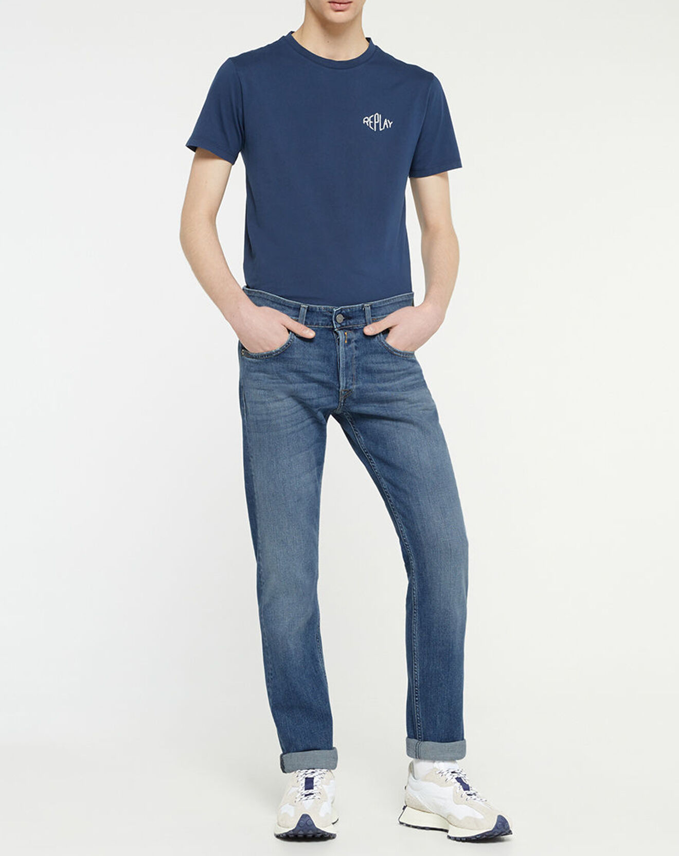 Replay Jean Denim Functional bleu moyen