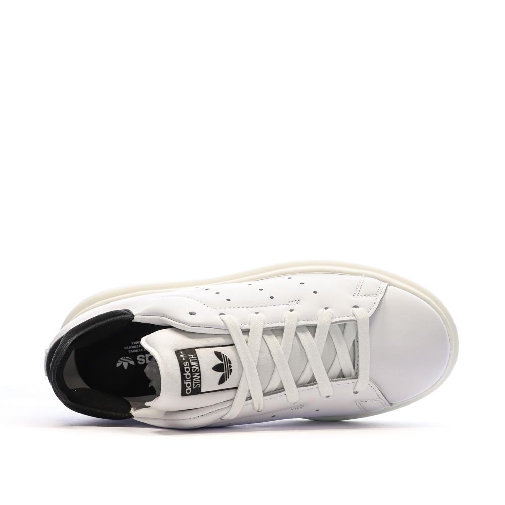 Adidas Baskets Blanches/Noires Femme Adidas Stan Smith Pf W