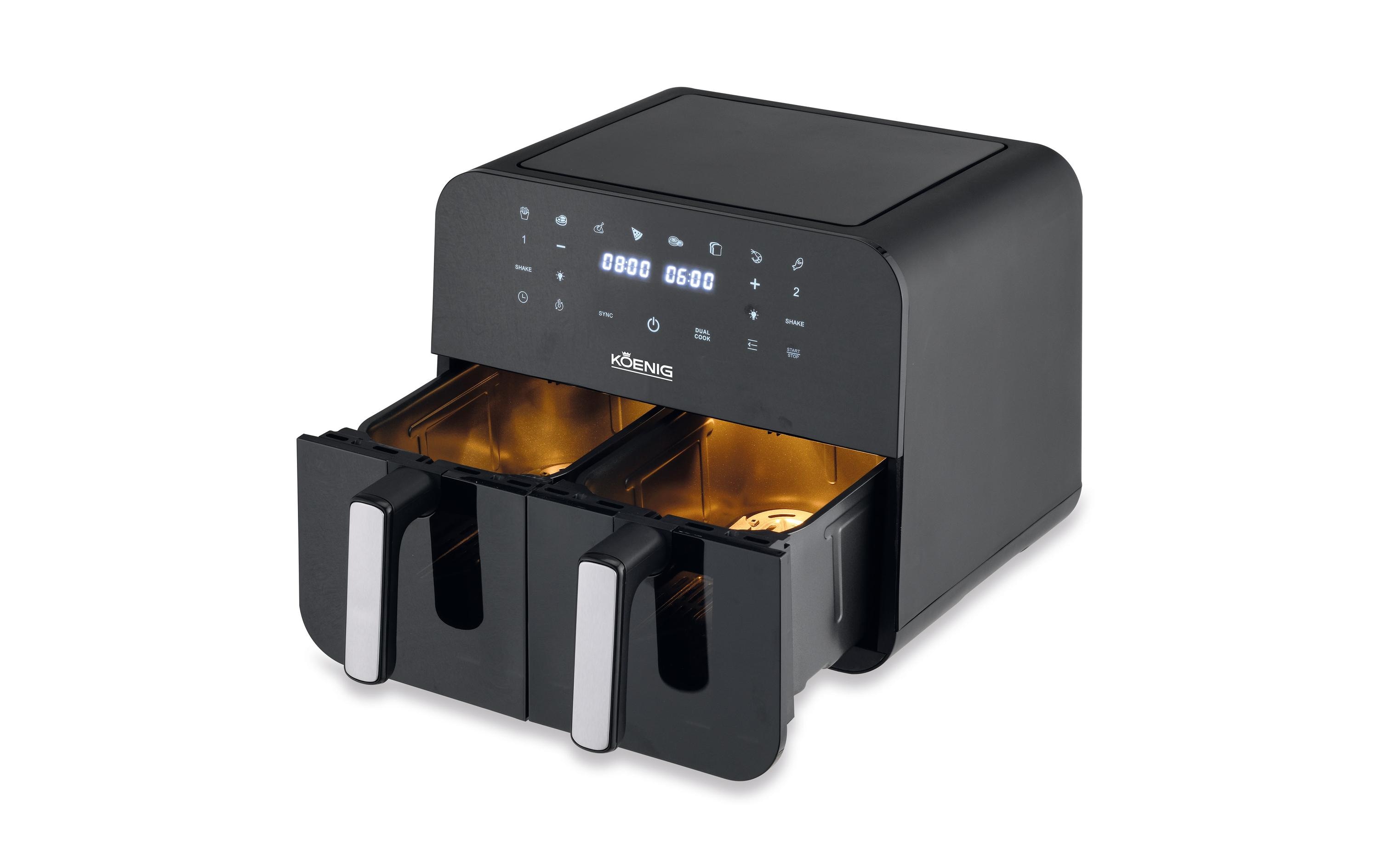 Heissluft-Fritteuse Quick & Pure 5, 4.5 l<br>Doppel-Heissluftfritteuse