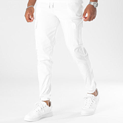 Pantalon Cargo Blanc