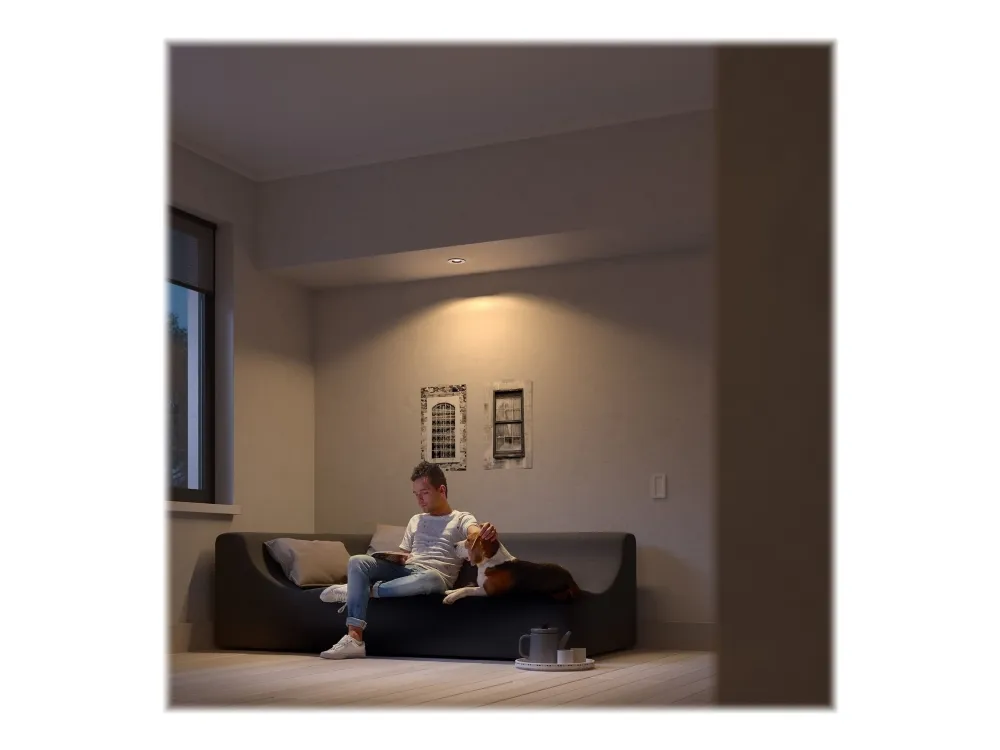Philips Hue White ambiance Milliskin - Indbygningsspots - LED-spot lyspære - GU10 - 5.7 W - varmt til køligt hvidt lys - 2200-6500 K - hvid (pakke med 3)