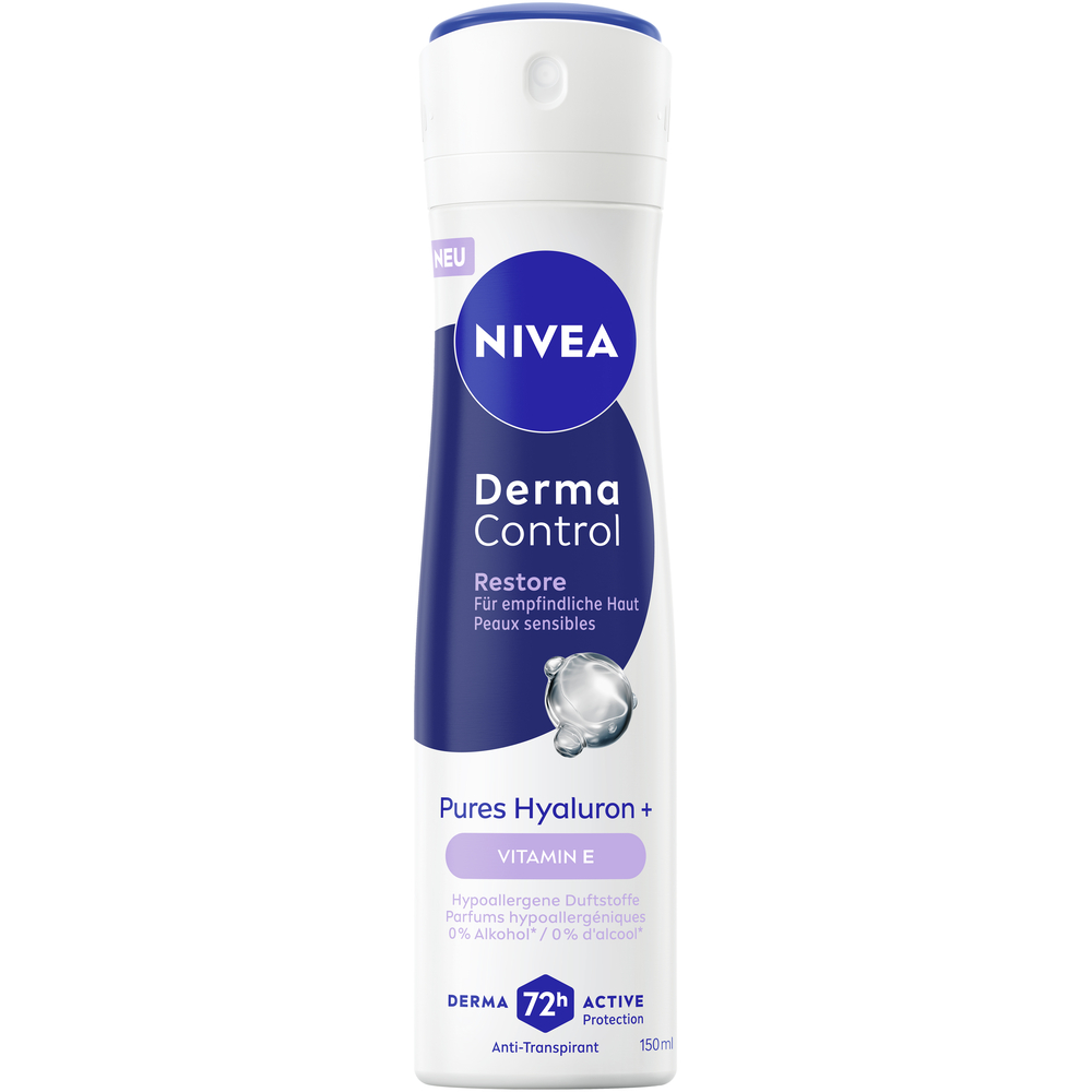 Nivea Deo Derma Control Restore<br>150 ml, Aerosol Spray, Spray, Female