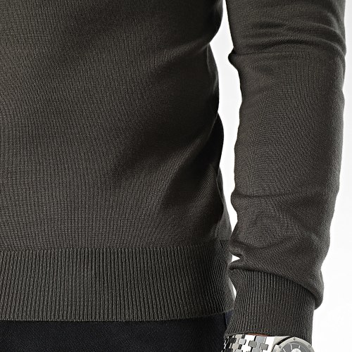 Pull Col Roulé Vert Kaki