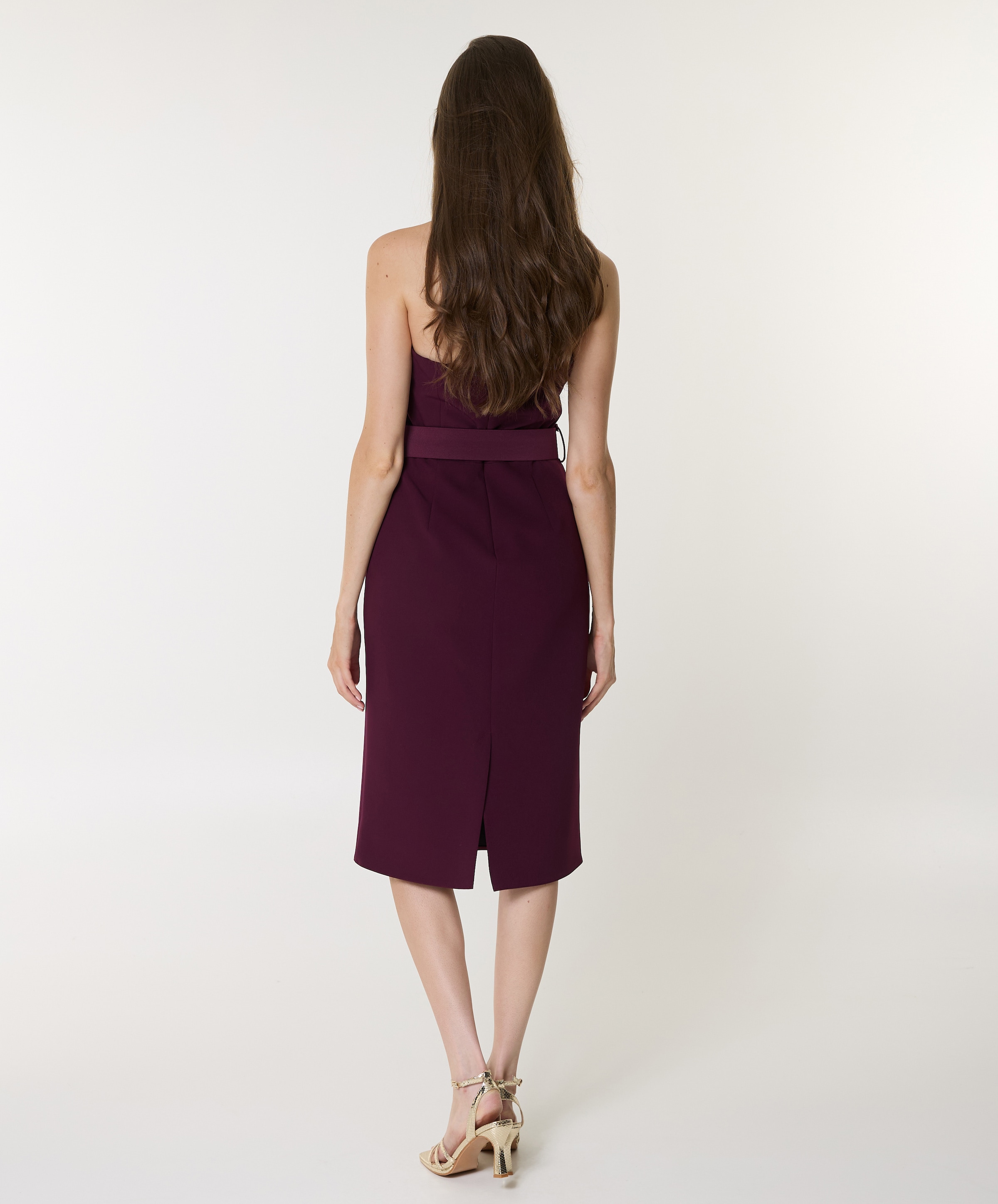 Rinascimento Dames jurk bordeaux